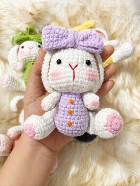 Handmade Crochet Amigurumi Animal Plushies - Assorted Colors